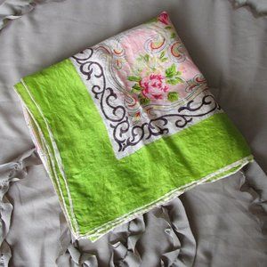 large printed silk scarf shawl